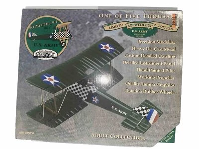 1917 SOPWITHPUP U. S. ARMY 1/32 PRECISION AIRPLANE NIB LIMITED EDITION 1997 - Image 1 of 2