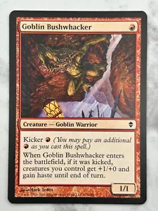 Goblin Bushwaker Zendikar - MTG Magic the Gathering - NM - Picture 1 of 1