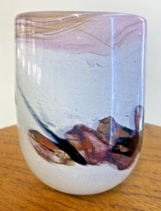 Glasbrug Vase - Denmark - Signed to Base -110mm Tall - ART GLASS - VGC - Picture 1 of 12