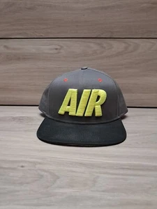 AIR NIKE True Neon Yellow Hat Flat Bill Snapback Embroidered Swoosh Pre-owned - Picture 1 of 22