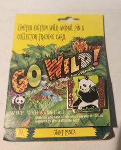 1992 Shopko 30th Anniversary WWF Limited Edition Wildlife Pin & Card 19 Panda - Picture 1 of 3