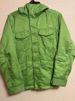 foursquare snowboard jacket Neon Green Size S - Image 1 of 4