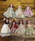 SEVEN Nancy Ann Storybook Dolls Lot