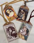 4 Vintage Style Handmade Soap Themed Scrapbook/Gift Tags With Ties