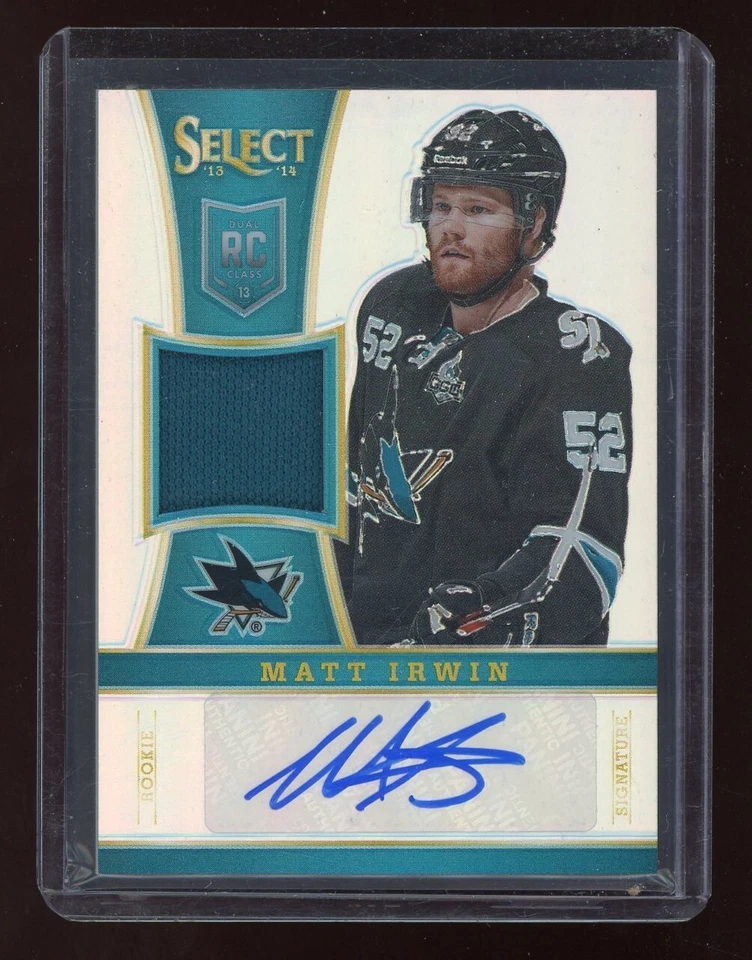 2013-14 Select Rookie Prizms #235 Matt Irwin Autograph 21/99 - Image 1 of 1