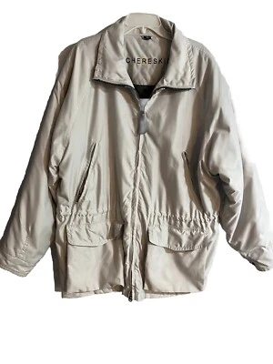 Abrigo Chaqueta Chereskin XL Hombre Microfibra Acolchado Forrado con Guantes y Bufanda Foto 1 de 4