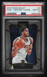 2015-16 Panini Select Concourse Karl-Anthony Towns #16 PSA 10 GEM MT Rookie RC