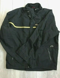 Marker Mens XL Full Zip Shell Ski Jacket Zip Pockets Drawstring Waist Black - Picture 1 of 12