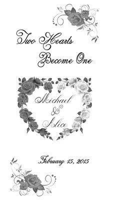 10 Personalized Roses Flowers Wedding Luminaries Vellum Centerpieces Decorations - Image 1 of 3