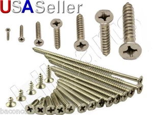 Tornillos de metal M5 M6 M7 cabeza plana Phillips de acero inoxidable autogolpeable lámina de madera - Imagen 1 de 2