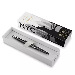 Parker Jotter Ballpoint Pen Special Edition NYC Black CT Medium Point Blue Ink - Picture 1 of 6