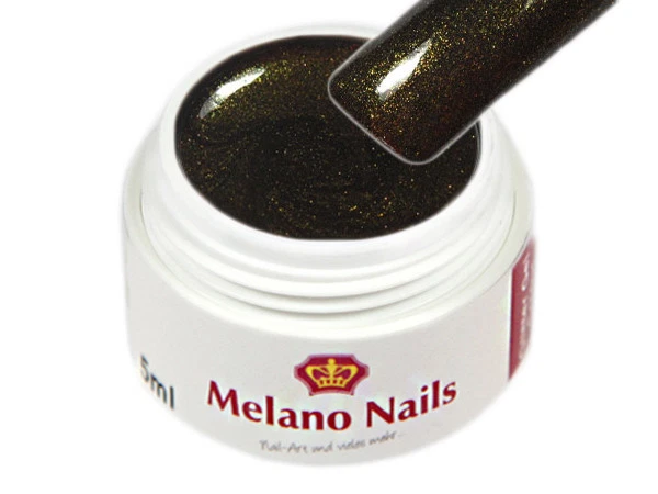 Glitter UV Gel Made in Germany 5ml Black Star Magic Gold