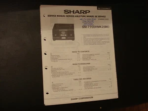 Esquema manual de servicio original Sharp SM-7700HMK2 - Imagen 1 de 1