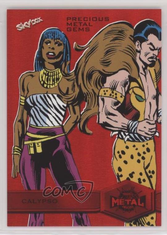 2022 Marvel Metal Universe Spider-Man High Series PMG Red /100 Calypso #115 0ad5