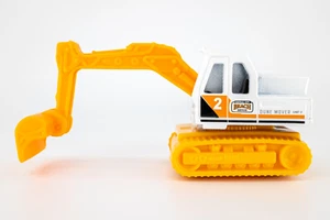 2022 Matchbox "MBX Construction III" Atlas Excavator WHITE | CENTRAL CITY | MINT - Picture 1 of 1