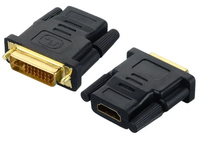 HNFSHOP DVI-I 24+5 Pin Male to HDMI Female M-F Adapter Converter for HDTV LCD Monitor
