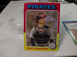 2024 Topps Heritage #488 - Endy Rodríguez RC - Pittsburgh Pirates  24-210 - Picture 1 of 2