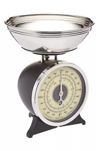 Küchenwaage 2kg schwarz KitchenCraft Living Nostalgia Vintage Waage mechanisch  - Bild 1 von 2
