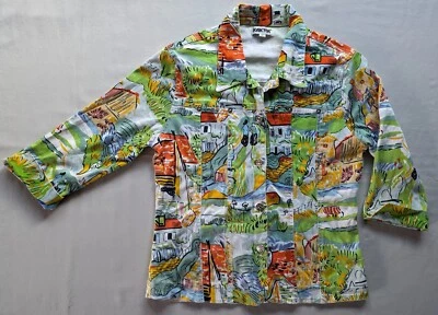 Chaqueta Vaquera Kaktus Abstracta Usable Pintura Artística Van Gogh Mangas M 3/4 Foto 1 de 4