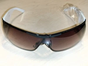 LENTES DE HUMO ESTILO DISEÑADOR GAFAS DE SOL marco negro/blanco mate para hombre mujer NUEVAS - Imagen 1 de 5