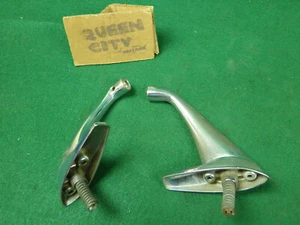 1960s chrome rear view mirror brackets MGB MG sports car - Picture 1 of 7