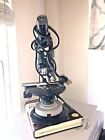 Microscope vintage en métal noir noir BAUSCH & LOMB