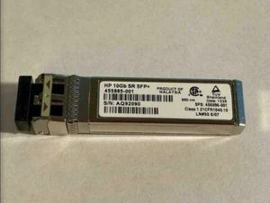 🔥🔥🔥 455885-001 455883-B21 Émetteur-récepteur HP 10 Go SR SFP+ LC 456096-001 🔥🔥🔥 - Photo 1/1