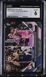 2024 Topps Now MLS Steph Curry/Lionel Messi #128 CGC 6 - Picture 1 of 2