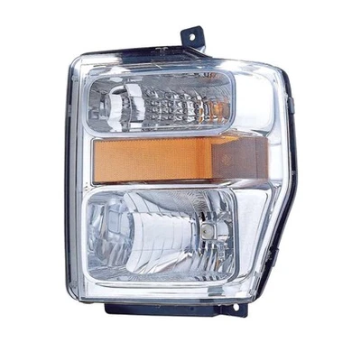 Faro Depo K30-1137L-AC1, LH, carcasa cromada, lente transparente, estilo aerodinámico, capa Foto 1 de 4