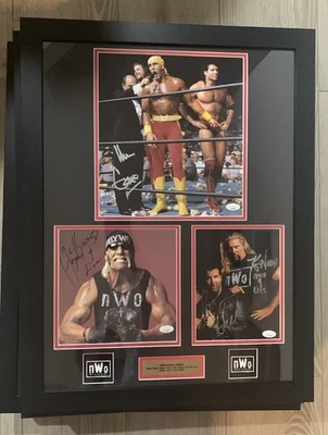 Autógrafo firmado por HULK HOGAN SCOTT HALL KEVIN NASH BASH AT THE BEACH WWE WCW nuevo y nuevo en caja Foto 1 de 4