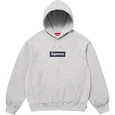 Supreme Box Logo Hooded Sweatshirt Hoodie Size Medium Heather Grey FW25 PRESALE - Image 1 of 3