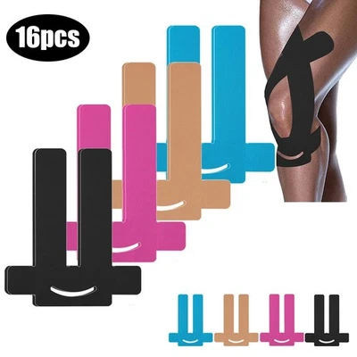 Cinta de kinesiología para aliviar el dolor de rodillas cinta hipoalergénica transpirable 16 un. Foto 1 de 4