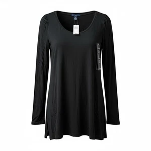 GAP S schwarz seidig Strick Langarmshirt neu mit Etikett R $ 29 - Bild 1 von 9