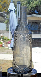 BOTELLA DE VIDRIO TRANSPARENTE VINTAGE ZUMOS DE FRUTAS O.T. Ltd PRAHAN MELBOURNE VIC AUSTRALIA - Imagen 1 de 2