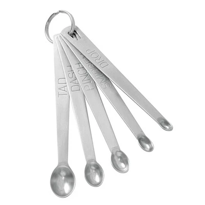  5 PCS/Set Stainless Steel Kitchen Utensils Measure Spoon Measuring Spoons Tools - Image 1 of 4