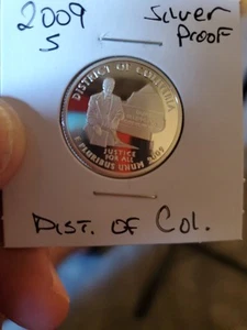 2009-S 90% Silver Cameo Proof "District Of Columbia" Quarter ~ Ships Free! - Picture 1 of 4