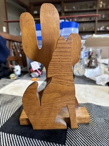 Southwest Design Handmade Napkin Or Letter Holder Saguaro Cactus And Coyote Nice - Picture 1 of 3