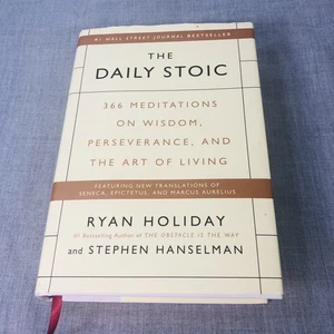 The Daily Stoic by Ryan Holiday SIGNED, Hardcover, DJ 2016 - Picture 1 of 7