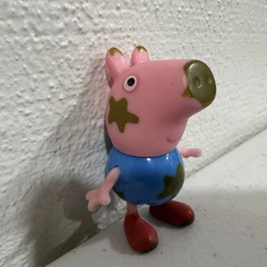 Peppa Pig George Muddy Puddles Figure Blue Shirt Jazwares Toy Collectible - Picture 1 of 6