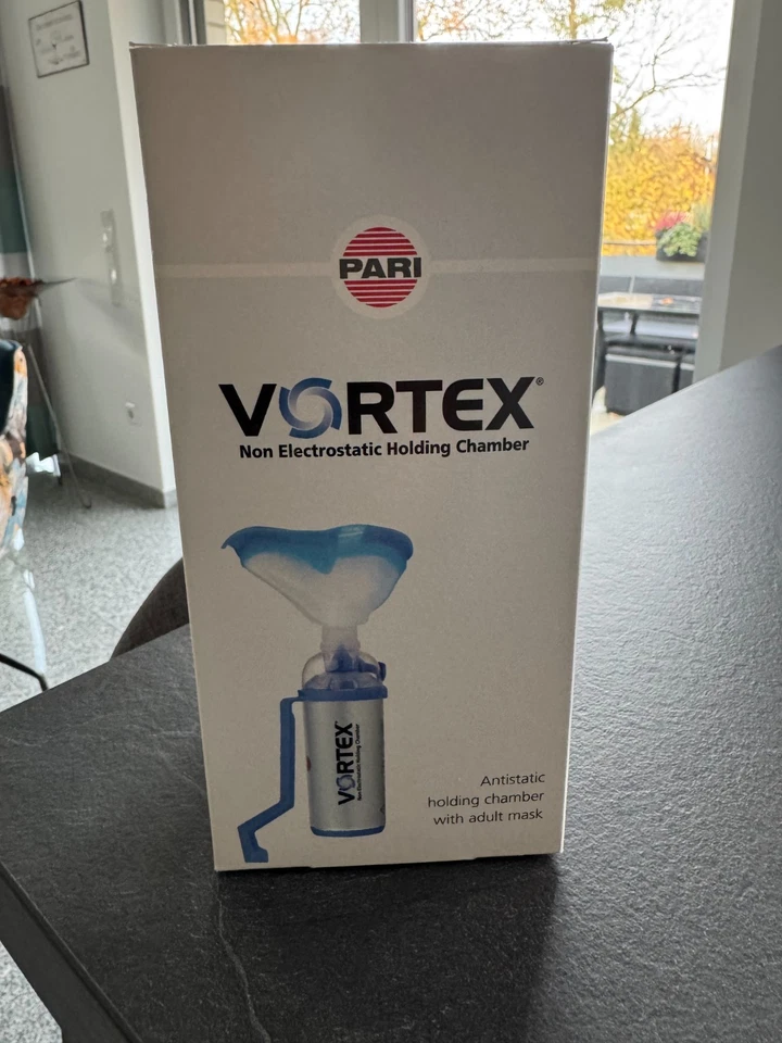 PARI VORTEX Inhalationshilfe mit Erwachsenenmaske - PZN 12371285 -unbenutzt +OVP - Bild 1 von 1