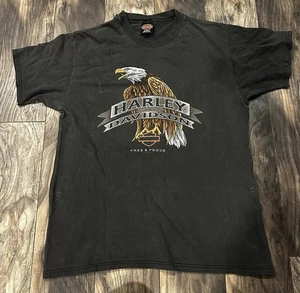Vintage 1996 Harley Davidson Large Zanesville Ohio Shirt - Bild 1 von 5