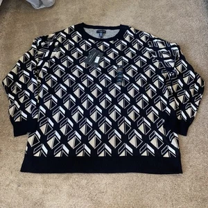 Suéter Shaquille O'Neal Para Hombres 4XLT Geométrico Cuello Redondo Pullover Grande Alto - Imagen 1 de 5