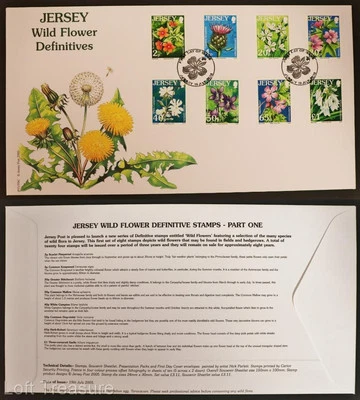 Jersey Stamps "Wild Flowers - Definitives" First Day Cover 2005 - Image 1 of 3