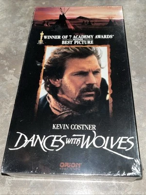 Dances with Wolves (VHS, 1990) Tape Movie Kevin Costner **NEW SEALED**WATERMARK - Image 1 of 4