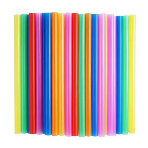 100 pajitas de batido Jumbo, colorida pajita grande desechable de boca ancha. - Imagen 1 de 7
