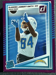 2025 Panini Donruss - Rated Rookie Purple Press Keandre Lambert-Smith #367 - Picture 1 of 2