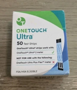 One Touch Ultra Diabetic Blood Glucose Test Strips 50 Count New Exp. 10/2025. #1 - Picture 1 of 5