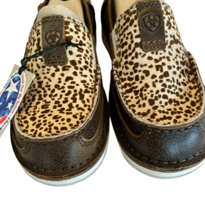 Ariat Slipon Shoes Cruiser NWT Womens SZ 9 Bomber Cheetah 1004697 - Image 1 of 4