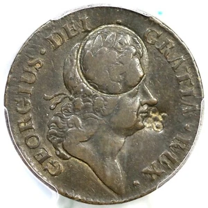 1723 M 2.24-Eb.7 R-4 PCGS VF Details C/S Rosa Americana Penny Colonial Coin 1p - Picture 1 of 3