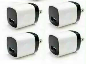 4x 1A USB Home Wall Charger Plug AC Power Adapter For iPhone Samsung LG Android - Picture 1 of 3